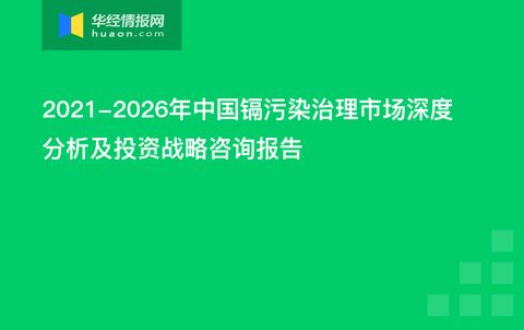 2021-2026年中國鎘污染治理市場深度分析及投資戰略咨詢報告